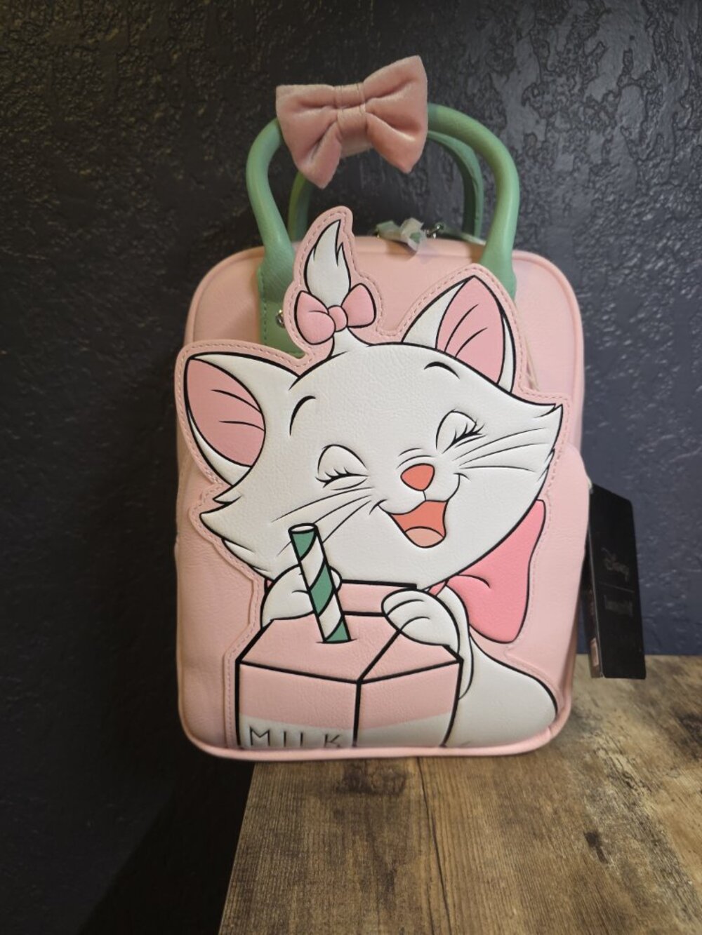 Loungefly Disney The Aristocats Marie Milk Carton Mini Backpack NEW